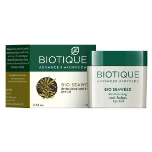 гель от тёмных кругов вокруг глаз Биотик с морскими водорослями (Bio Seaweed Revitalizing Anti-fatigue eye gel Biotique), 15 гр.