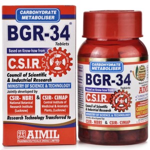 БГР-34 лечении диабета 2-типа (BGR-34 Aimil) 100 таблеток