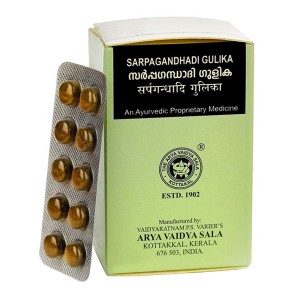 Сарпагандхади Гулика Коттаккал Аюрведа (Sarpagandhadi Gulika Kottakkal Ayurveda), 100 таблеток