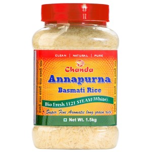 супер Басмати рис Аннапурна экстрадлинный пропаренный (Annapurna Super Basmati Chanda), 1,5 кг