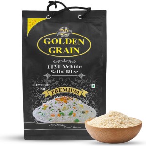 Пропаренный рис Басмати Селла 1121 Голден Грейн (1121 White Sella Basmati rice Golden Grain), 5 кг