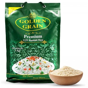 Непропаренный рис Премиум басмати 1121 Голден Грейн (Premium 1121 Basmati rice Golden Grain), 5 кг