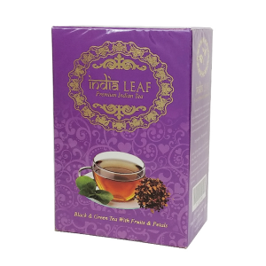 чёрный и зелёный чай Ассам с Фруктами Индиа Лиф (Assam Fruits and Petals Paneapple, India Leaf), 100 грамм
