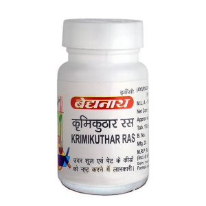 средство от паразитов Кримикутхар (Krimikuthar Ras Baidyanath), 80 таблеток