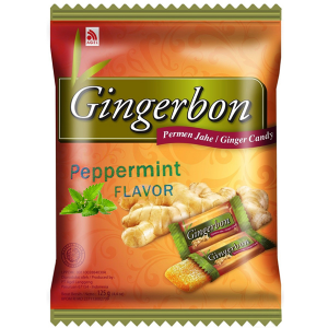 имбирные конфеты Джинджербон с мятой (Gingerbon peppermint candy) 20 шт - 125 гр.