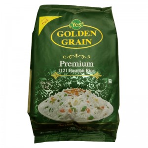 Непропаренный рис Премиум басмати 1121 Голден Грейн (Premium 1121 Basmati rice Golden Grain), 1 кг
