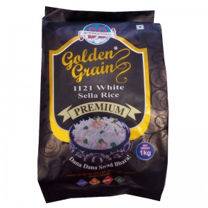Пропаренный рис Басмати Селла 1121 Голден Грейн (1121 White Sella Basmati rice Golden Grain), 1 кг