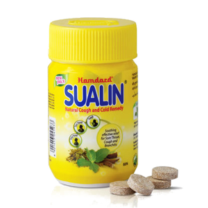таблетки от кашля и боли в горле Суалин (Sualin, Hamdard), 60 таблеток