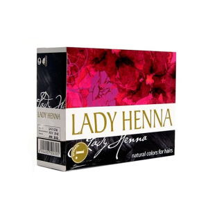 краска для волос на основе хны Lady Henna чёрная, 6 х 10 гр.