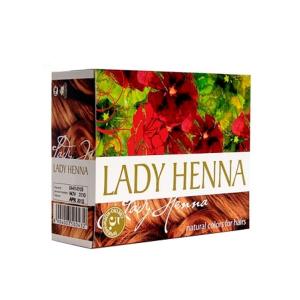 краска для волос на основе хны Lady Henna светло-коричневая, 6 х 10 гр.