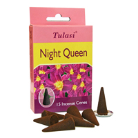 благовоние в форме конусов Tulasi Ночная Королева