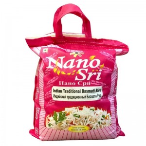 Индийский рис традиционный басмати Нано Шри (Indian Traditional Basmati rice Nano Sri), 5 кг