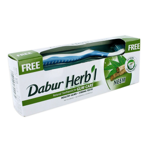 зубная паста Dabur Herbl Neem в комплекте с зубной щеткой, 150 гр.