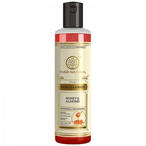 Шампунь для сухих и хрупких волос Мёд и Миндальное масло Кхади (Honey & Almond oil, Khadi), 210 мл.