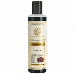 масло для роста контроль выпадения Кхади (Shikakai herbal hair oil, Khadi), 210 мл