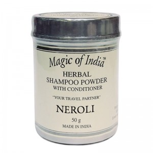Сухой шампунь-кондиционер Нероли на мыльных бобах (Neroli Magic of India), 50 грамм