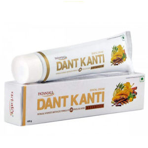 аюрведическая зубная паста Дент Канти Адвансед, Патанджали (Dant Kanti Advanced, Patanjali), 100 гр.