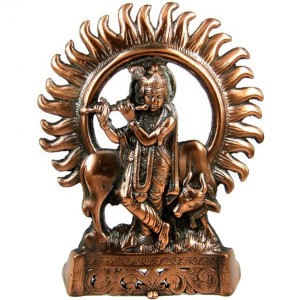 статуэтка Шри Кришна, 27 см металл
