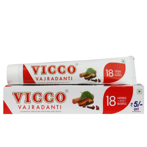 аюрведическая зубная паста Викко Ваджраданти (Vicco Vajradanti Viccolabs), 100 гр